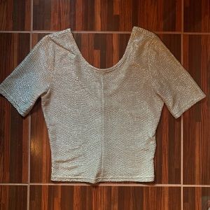 Guess metallic crop top